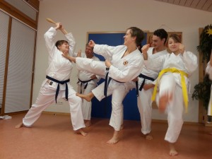 Karate Training im Kindergarten Dobel