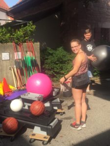 Umzug in neue Turnhalle