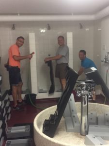 Umzug in neue Turnhalle